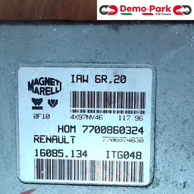 CENTRALINA MOTORE Renault TWINGO IAW 6R.20  16085.134    ITG048 1
