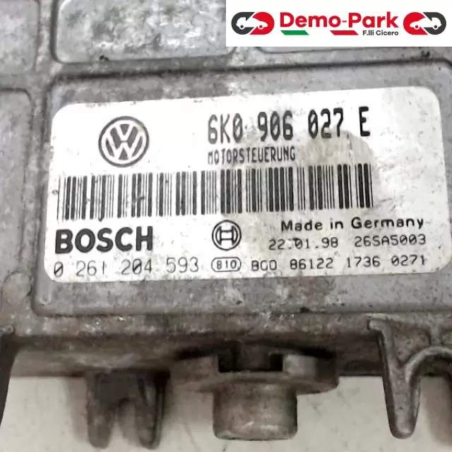 CENTRALINA MOTORE Seat IBIZA - 1.4 BOSCH 0 261 204 593 6K0 906 027 E 1