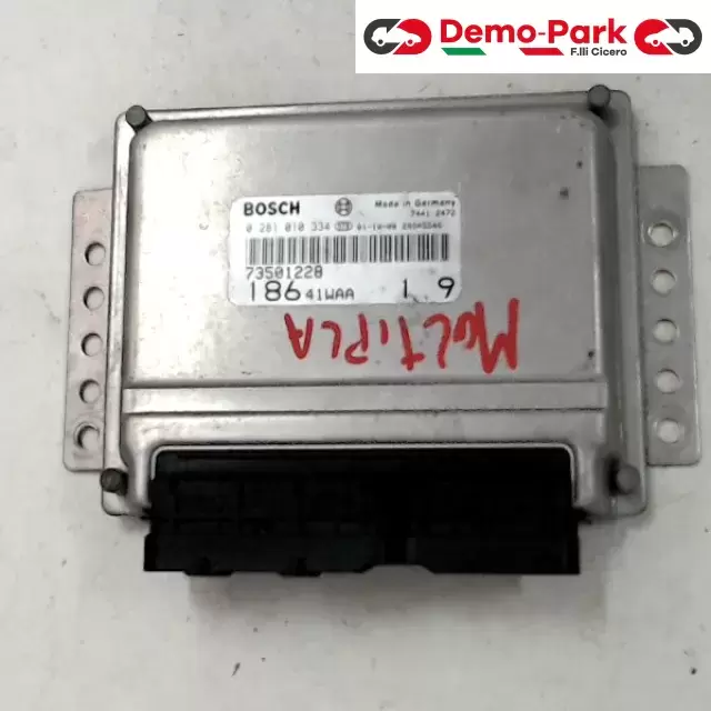 CENTRALINA MOTORE Fiat MULTIPLA - 1.9 JTD BOSCH 0 281 010 334  73501228 0