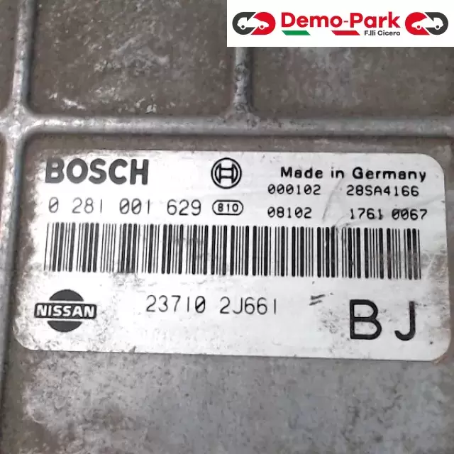 CENTRALINA MOTORE Nissan PRIMERA - 2.0 TD BOSCH 0 281 001 629     23710 2J66I 1