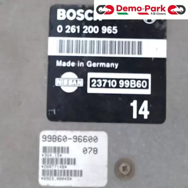 CENTRALINA MOTORE Nissan MICRA K11 - 1.3 BOSCH 0 261 200 695   23710 99B60 1