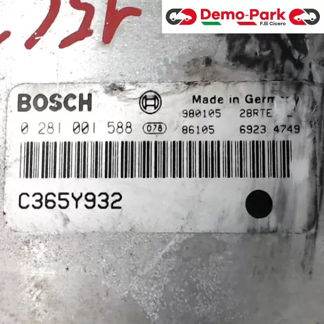 CENTRALINA MOTORE Alfa Romeo 156 - 1.9 JTD BOSCH 0 281 001 588   C365Y932 1