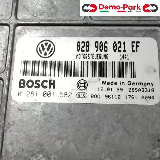 CENTRALINA MOTORE Volkswagen GOLF III - 1.9 TDI BOSCH 0 281 001 582   028 906 021 EF 1