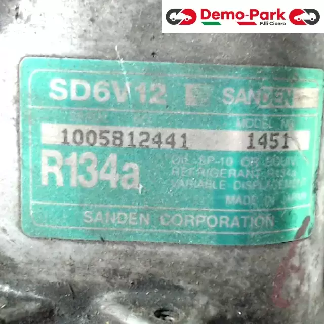 COMPRESSORE ARIA CONDIZIONATA Peugeot 206 - 1.9 TD  2