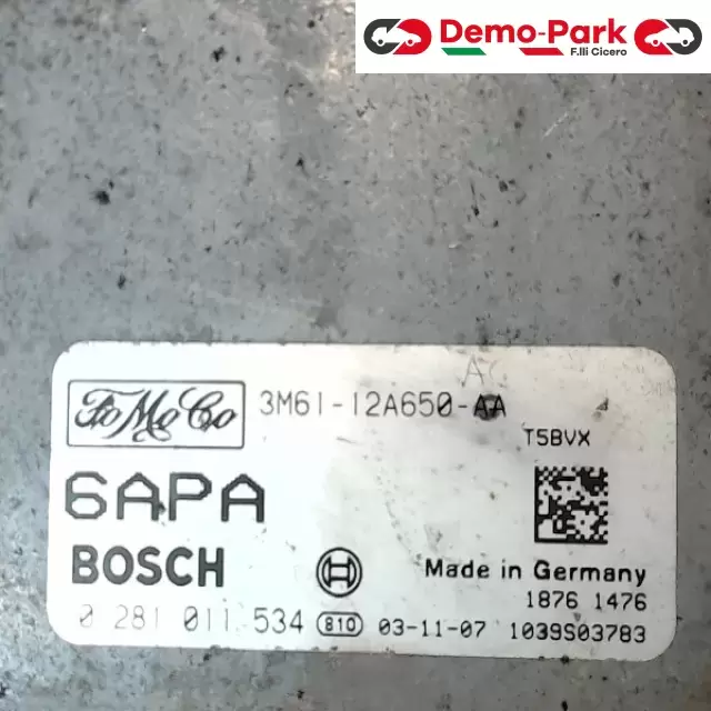 CENTRALINA MOTORE FORD-MAZDA  Mazda 3 1.6 HDI 3M61-12A650-AA 2