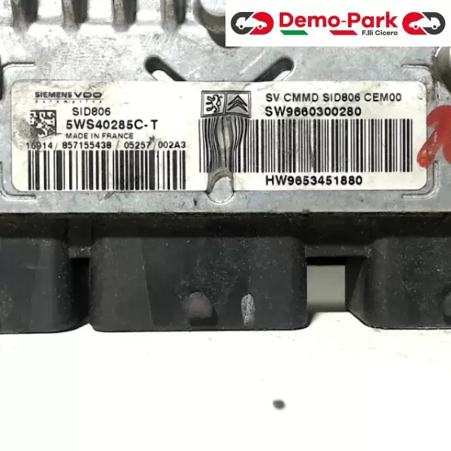 CENTRALINA MOTORE CITROEN C3 CitroЁn C3  1.4 HDI 5WS40285C 1