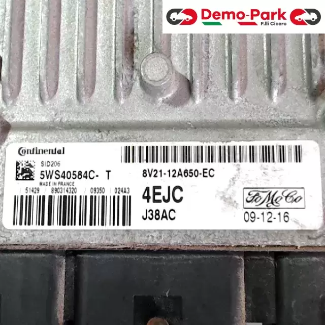 KIT ACCENSIONE BLOCCASTERZO FORD FIESTA Ford FIESTA  1.4 HDI 8V513C529KL /  8V21-12A650-EC /  D7520013-0Y 1