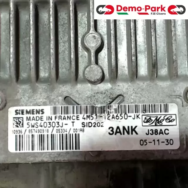 KIT ACCENSIONE FORD FOCUS 1.8 Ford FOCUS - 1.8 4M51-12A650-JK / 3M51-3F880-AC 1