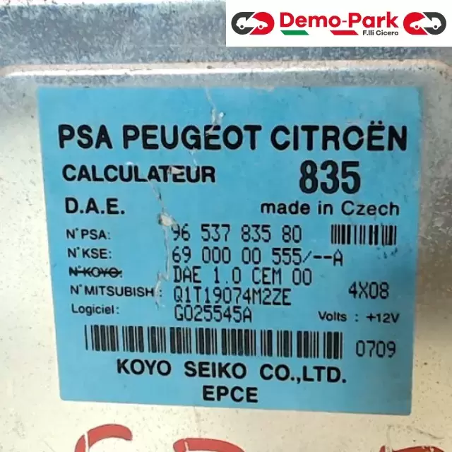 CENTRALINA SERVOSTERZO CitroЁn C2 96 537 835 80 1