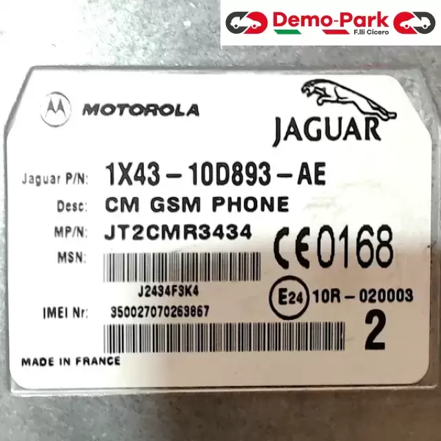 CENTRALINA TELEFONO Jaguar X-TYPE 1X43-10D893-AE 1