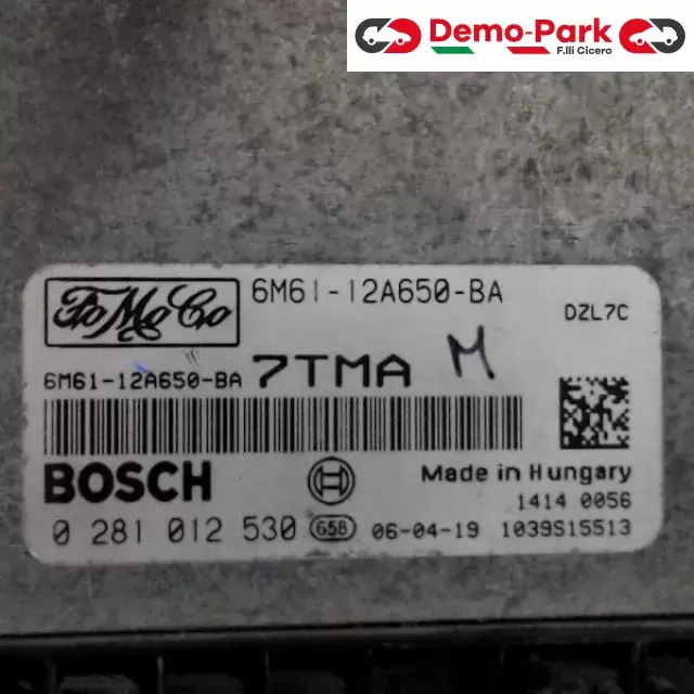 CENTRALINA MOTORE Mazda 3 - 1.6 HDI 6M61-12A650-BA 1
