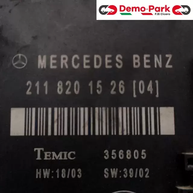 CENTRALINA CONTROLLO PORTIERA POST. SX Mercedes-benz CLASSE E - 320 CDI 211 820 15 26 1
