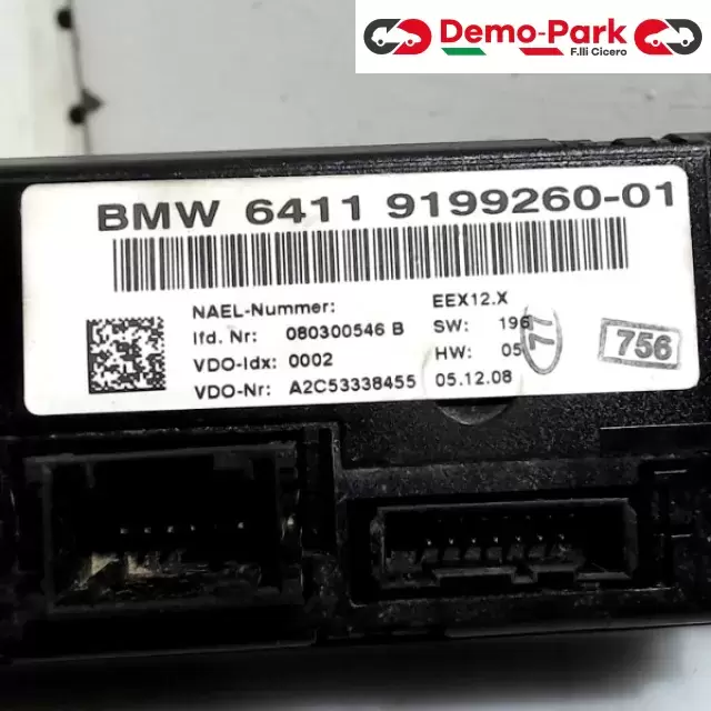 COMANDO CLIMA Bmw SERIE 1 E87 6411 9199260-01 2