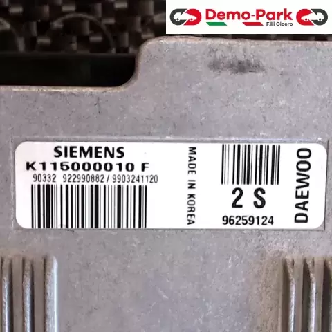 CENTRALINA MOTORE Daewoo MATIZ SIEMENS K115000010F   0