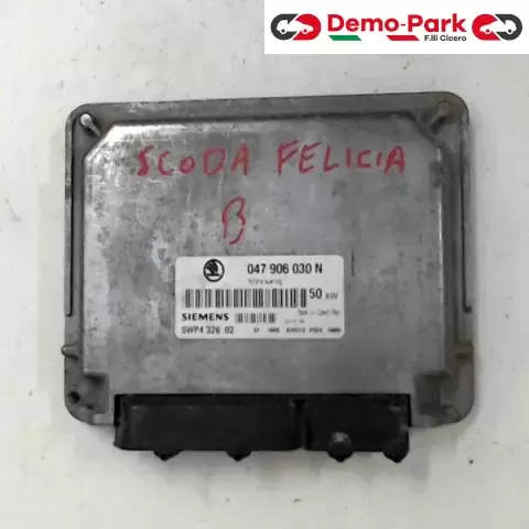 CENTRALINA MOTORE Skoda FELICIA - 1.3 SIEMENS 5WP4326 02    047 906 030 N 0