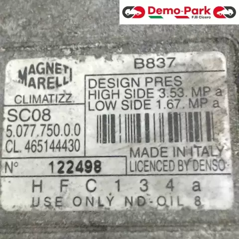 COMPRESSORE ARIA CONDIZIONATA Fiat PUNTO 188 -  1.2  0